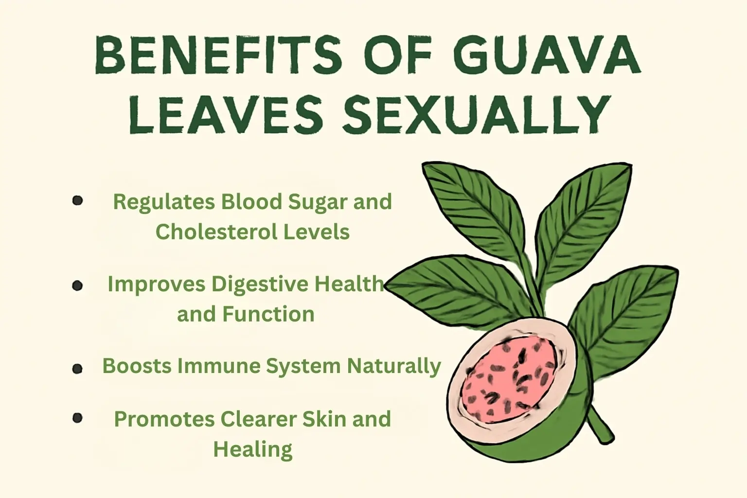benefits of guava leaves sexually in man