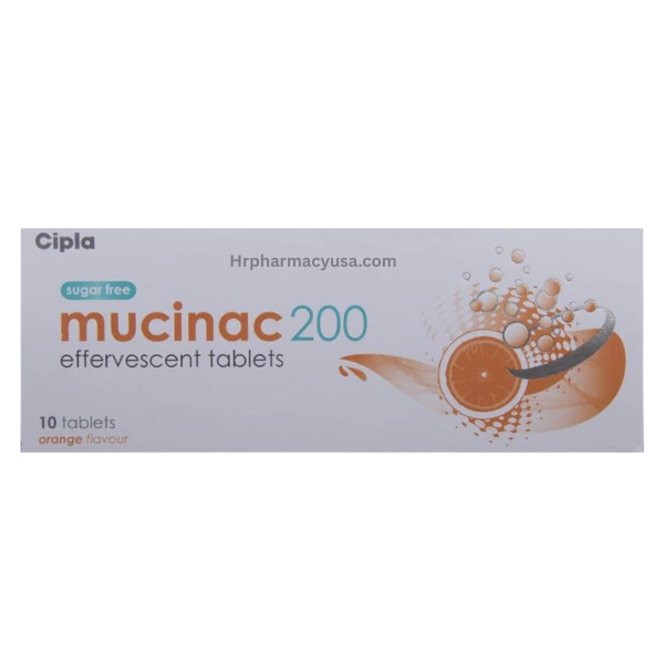 Mucinac 200 mg (Acetylcysteine) 1 Mucinac 200 mg (Acetylcysteine) Tablets for Mucus