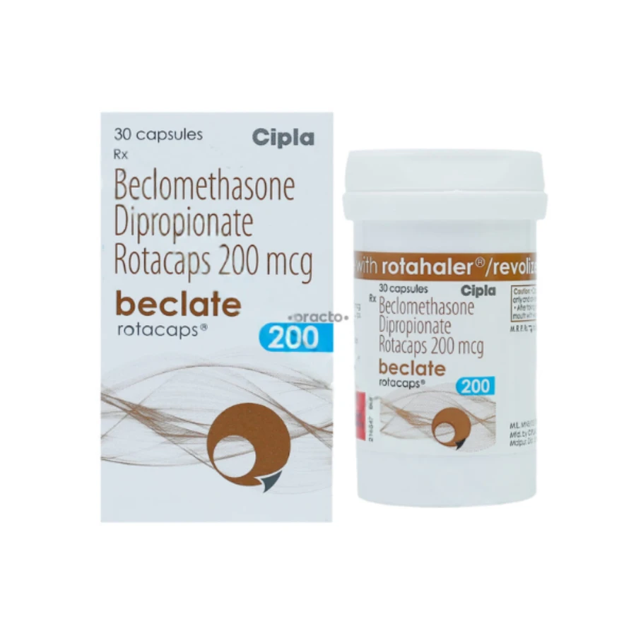 Beclate Rotacaps 200mcg (Beclometasone)