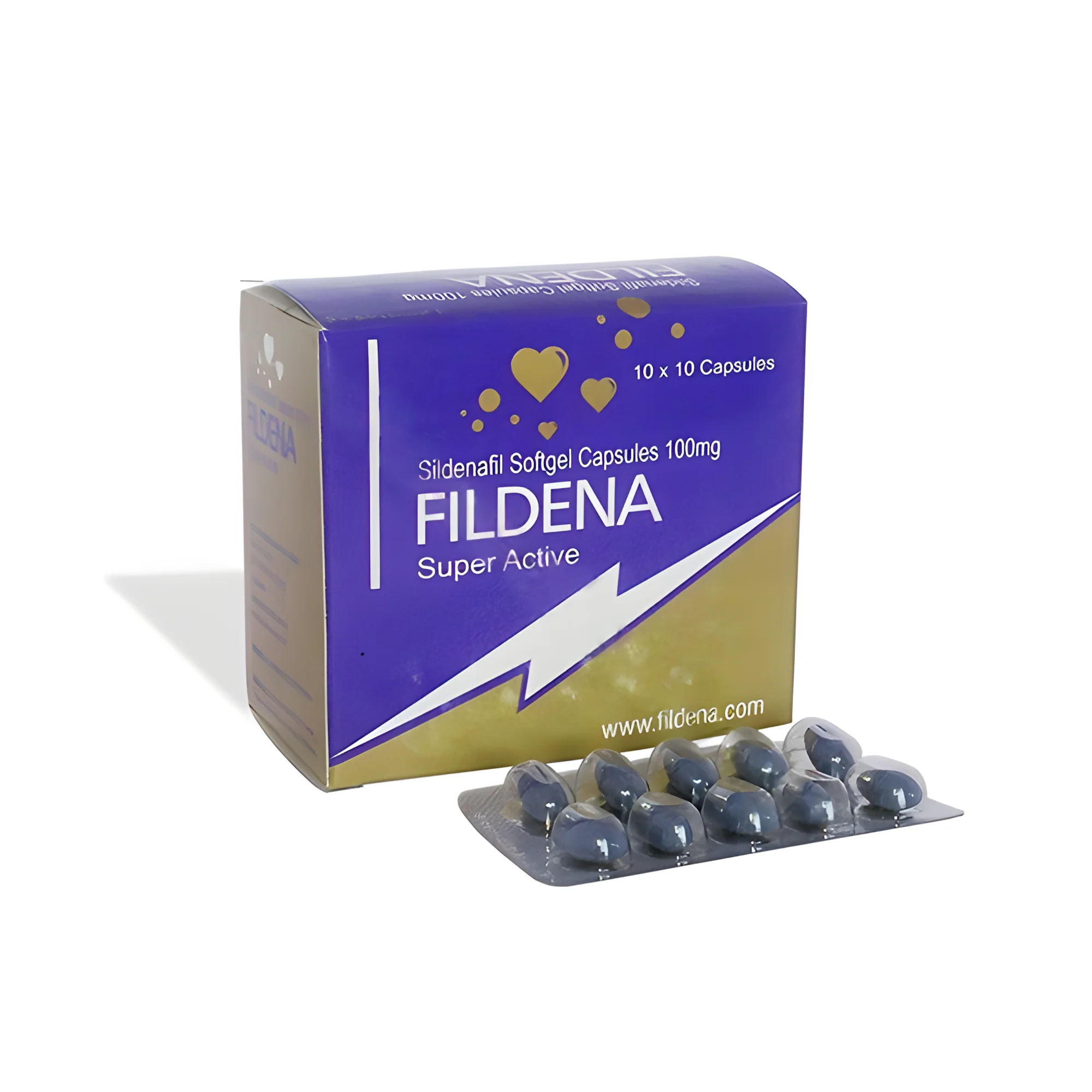 Fildena Super Active (Sildenafil Citrate) -Softgel Capsules