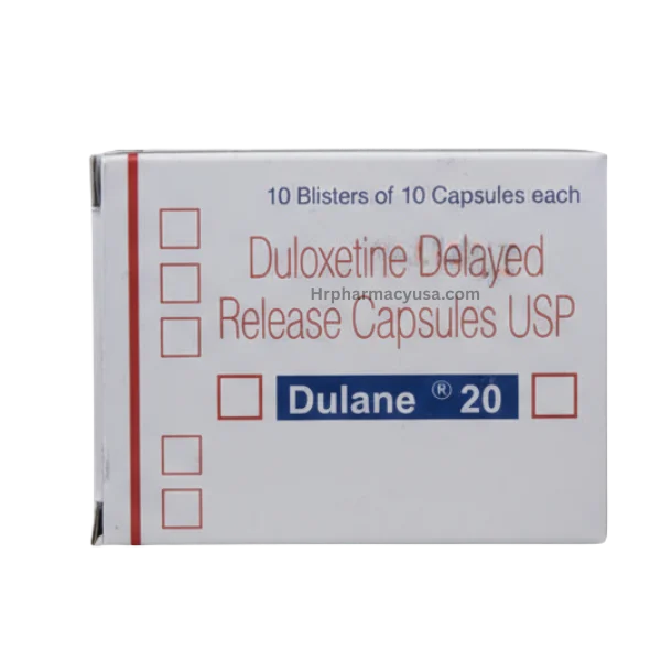 Dulane 20 mg Capsule DR (Duloxetine)