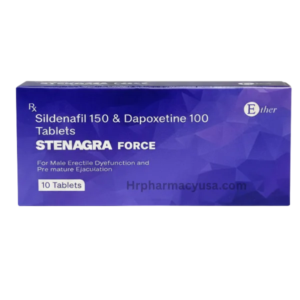 Stenagra Force 250 mg Sildenafil Citrate+Dapoxetine