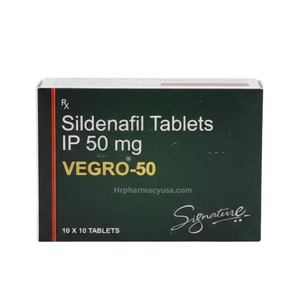Vegro 50 mg (Sildenafil Citrate)