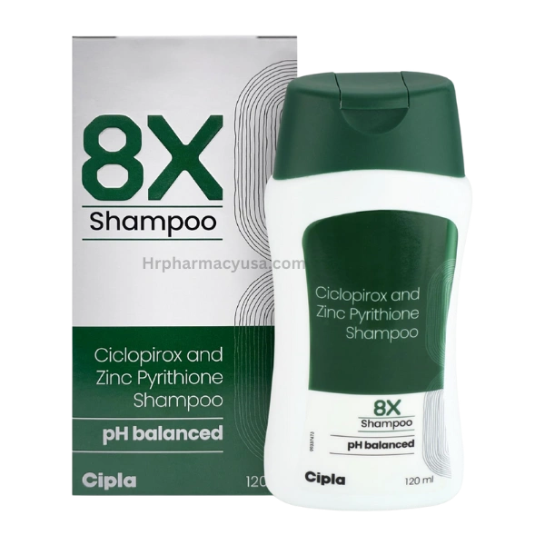 8X Shampoo (Ciclopirox/Zinc pyrithione)