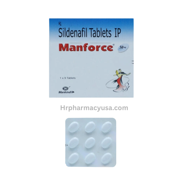 Manforce 50 mg (Sildenafil Citrate)