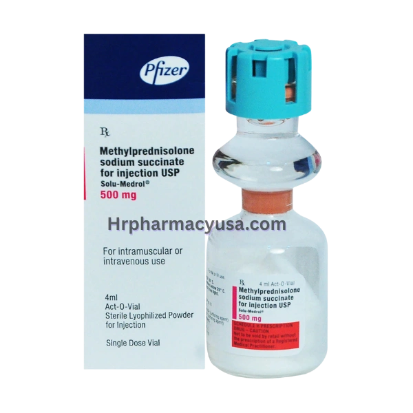 Solu-Medrol Injection 500 mg (Methylprednisolone)