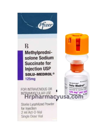 Solu Medrol Injection 125 mg (Methylprednisolone)