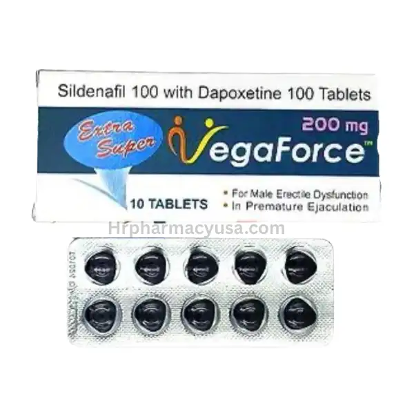 Extra Super Vegaforce 200 mg (Sildenafil Citrate/Dapoxetine)