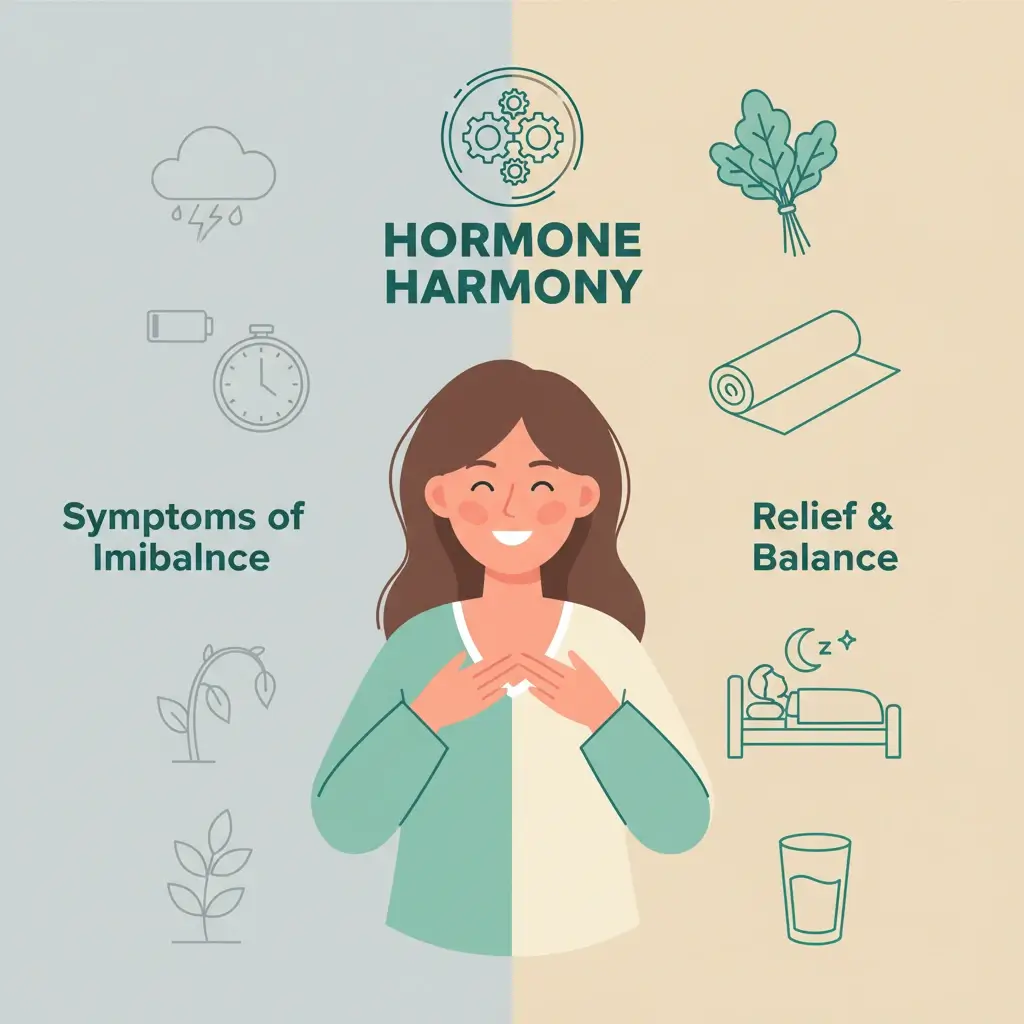 Hormone harmony symptoms of imbalance, relief and balance