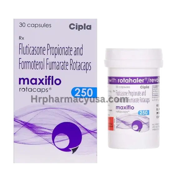 Maxiflo 250 Rotacaps (Fluticasone / formoterol)