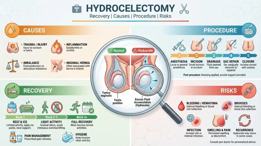 Hydrocelectomy: Recovery, Causes, Procedure, and Risks 9 Hydrocelectomy Procedure: Step-by-Step