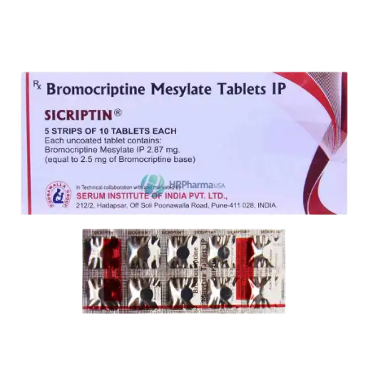 Sicriptin 2.5 mg Tablets (Bromocriptine)
